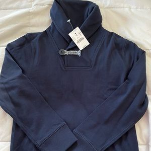 NWT Crewcuts shawl collar pullover.